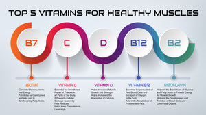 Top 5 Vitamins and Minerals for healthy muscles