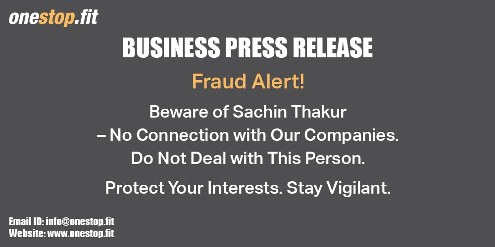 Important Notice Regarding Former Association with Sachin Thakur