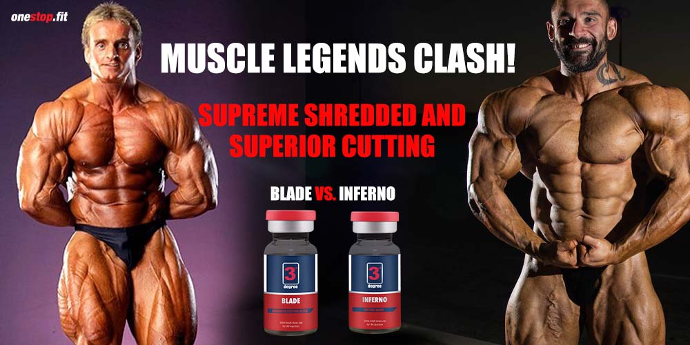Muscle legends Clash! Supreme shredded and superior cutting