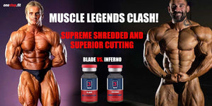 Muscle legends Clash! Supreme shredded and superior cutting