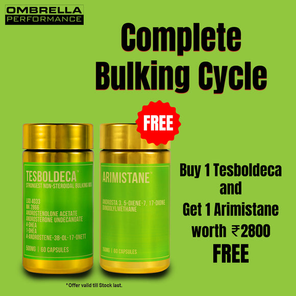 Buy TESBOLDECA Most Powerful SARMs and Pro-Hormone bulking mix and get ARIMISTANE free.