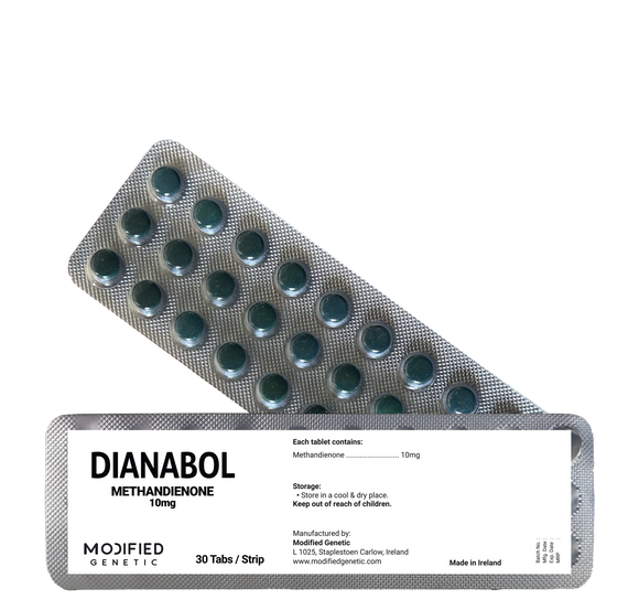 MODIFIED GENETIC DIANABOL : Classic steroid for powerful gaining and Bulking. 30 tab Strip