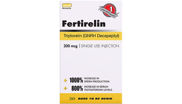 FERTIRELIN: Triptorelin to kickstart Testosterone and Sperm Production Effectively. Perfect PCT support.