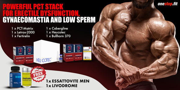 POWERFUL PCT STACK FOR ERECTILE DYSFUNCTION, GYNAECOMASTIA AND LOW SPERM