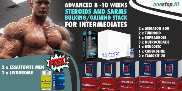 Advanced 8-10 weeks Steroids and SARMs Bulking/ Gaining Cycle for Intermediates