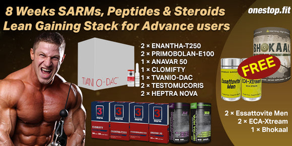 8 Weeks SARMS, Peotide & Steroids Lean Gaining Stack for Advance Users