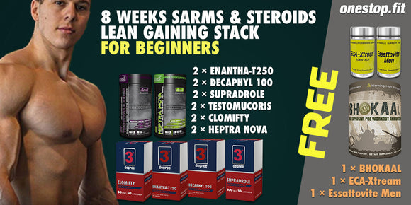 8 Weeks Sarms & Steroids Lean Gain Stack for Beginners
