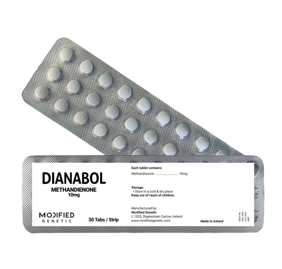 MODIFIED GENETIC DIANABOL : Classic steroid for powerful gaining and Bulking. 30 tab Strip