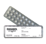 MODIFIED GENETIC DIANABOL : Classic steroid for powerful gaining and Bulking. 30 tab Strip