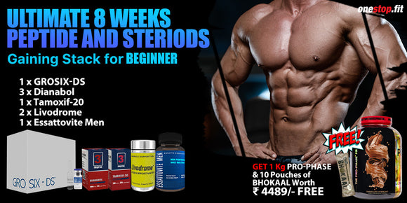Ultimate 8 weeks Peptide and Steroids Gaining Stack for Beginners.