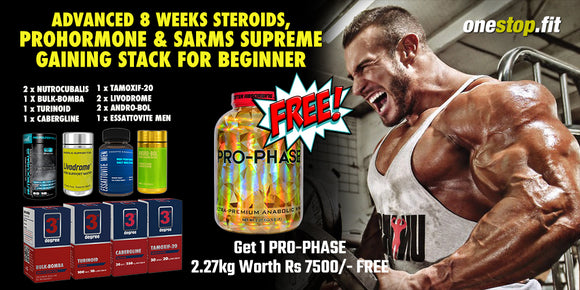 Advanced 8 Weeks Steroids, Prohormone and Sarms Gaining Stack for Beginner